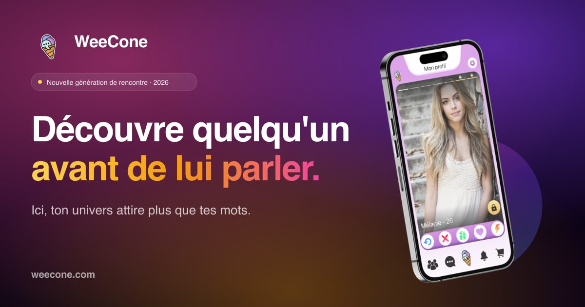WeeCone — une nouvelle génération de plateforme de rencontre par univers visuels